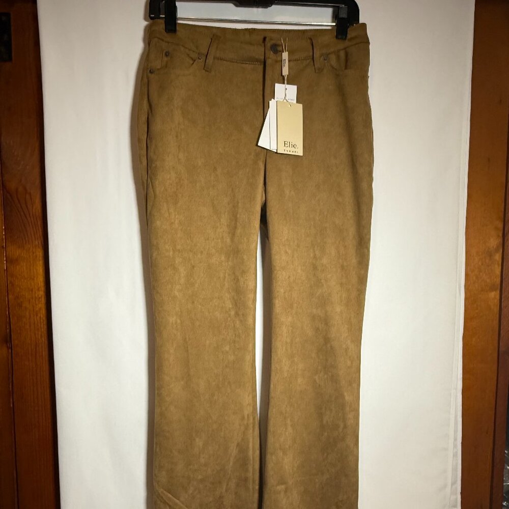 Elie Tahari Faux Leather Wide Bottom Pants | Size 4